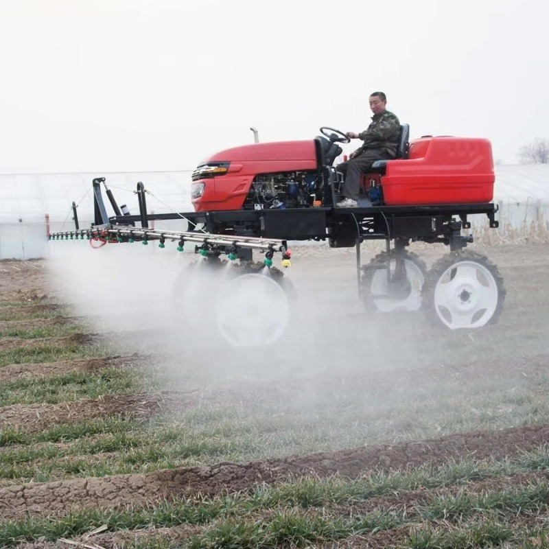 Farming Year - เครื่องพ่นยาแบบขับเคลื่อนด้วยตัวเอง ระยะยกสูง 4 ล้อ สำหรับพ่นในนาข้าว ลดต้นทุนแรงงาน